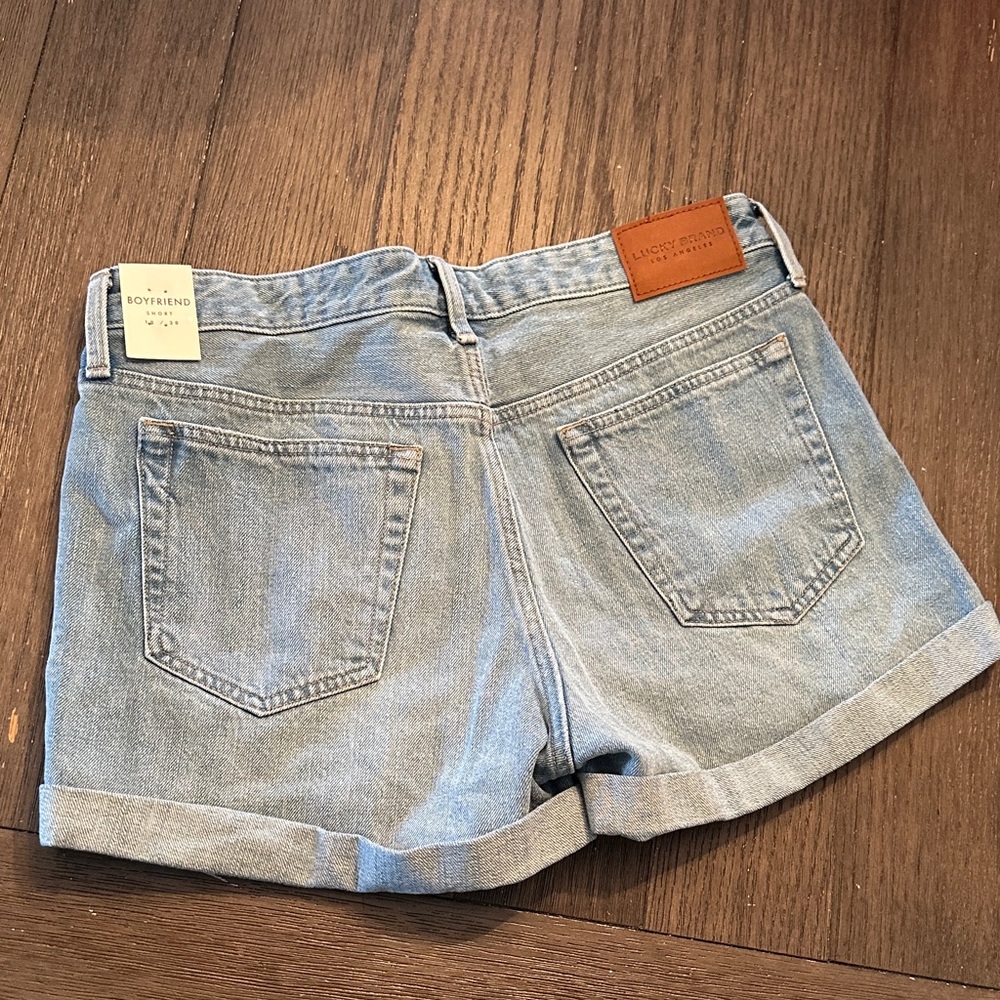 Lucky Brand Light Blue Boyfriend Jean Shorts - Picture 4 of 5